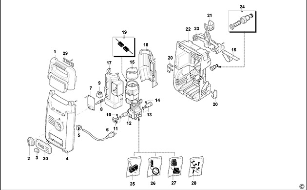 Black & Decker BXPW1300PE Type 1 Pressure Washer Spare Parts BXPW1300PE