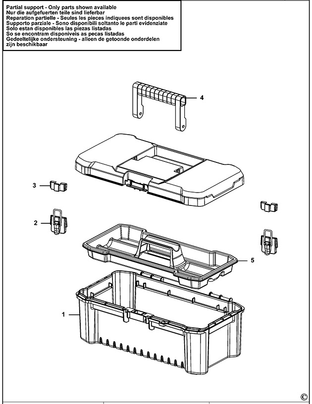 EXPERT E010304 Workbox Spare Parts E010304