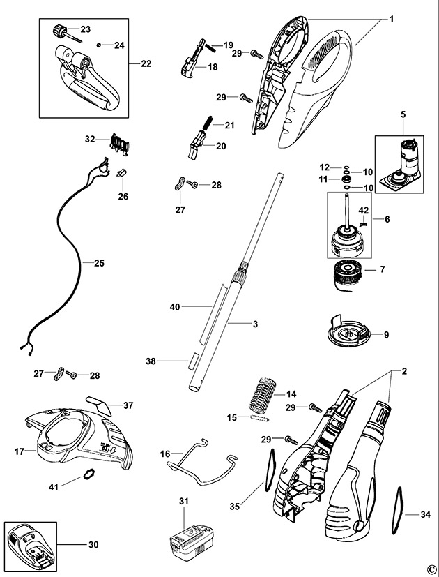 Black & Decker BST2018 Type H2 Cordless String Trimmer Spare Parts - Part  Shop Direct